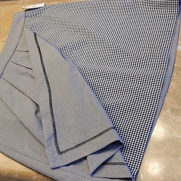 Club Monaco two-tone houndstooth plaid Benellie Skirt, Sz 10 - Picture 8 of 15